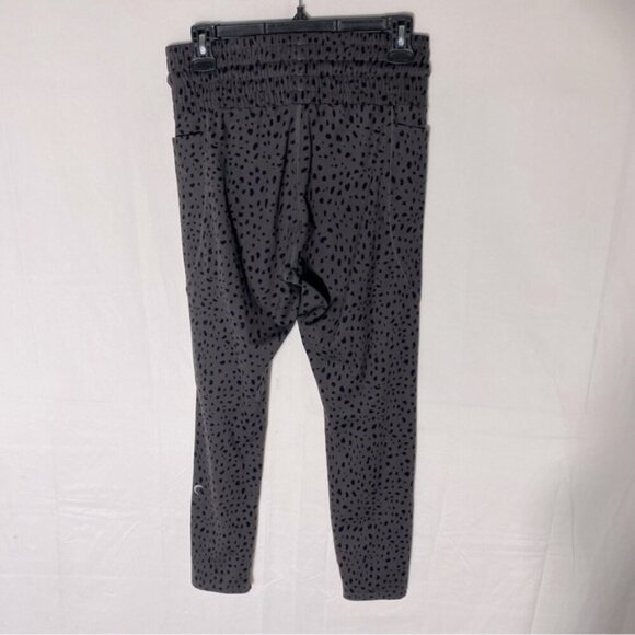 Zyia Grey Black Animal Print High Rise Activewear Joggers 8-10 - Picture 2 of 15